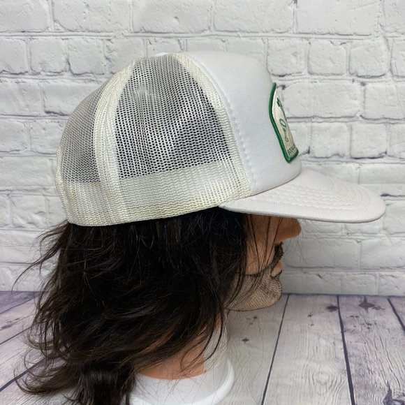 Vintage Hat Cap Snapback White Trucker Mesh Bailey's Lounge and Dining Patch - Picture 4 of 10